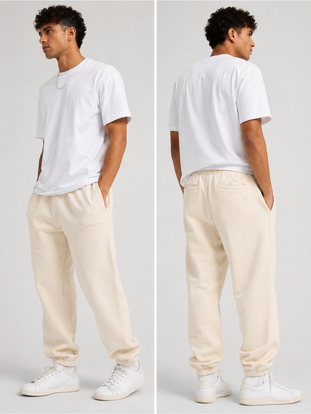 Adidas x Humanrace Pharrell Williams Jogger Sweatpants Cream Men’s L
